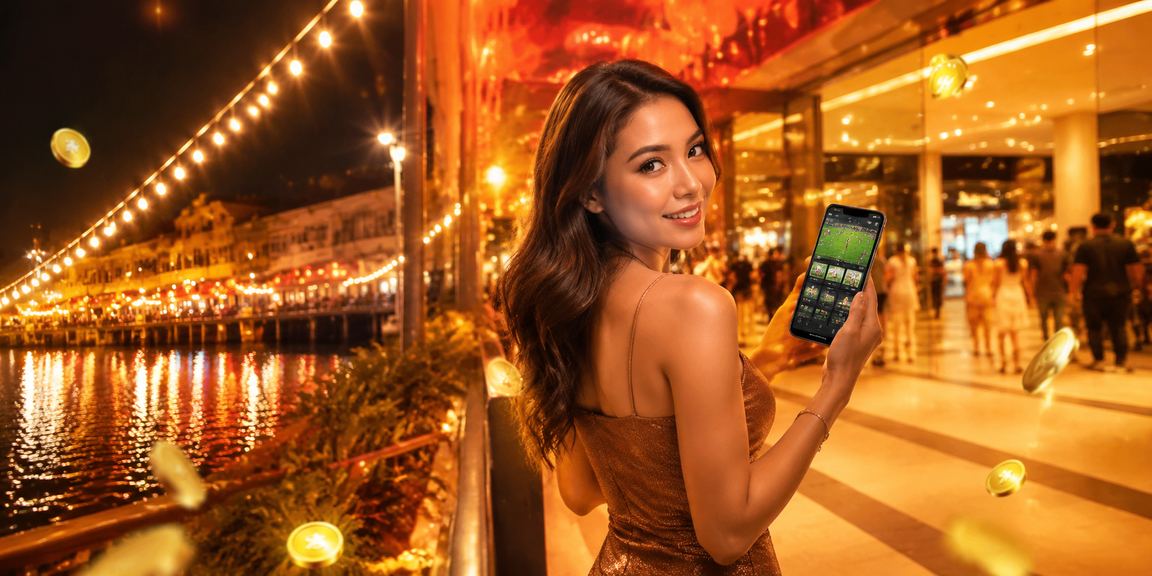 Pemain Malaysia menyemak odds E-Sukan di Ipoh melalui telefon pintar